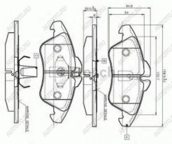 2 799 р. Колодки тормозные передние (4шт.) BOSCH Mercedes-Benz Sprinter W901 (1995-2000)  с доставкой в г. Королёв