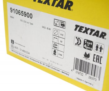 2 699 р. Колодки тормозные задние барабанные (4шт.) TEXTAR Nissan Teana 1 J31 дорестайлинг (2003-2005)  с доставкой в г. Королёв. Увеличить фотографию 3