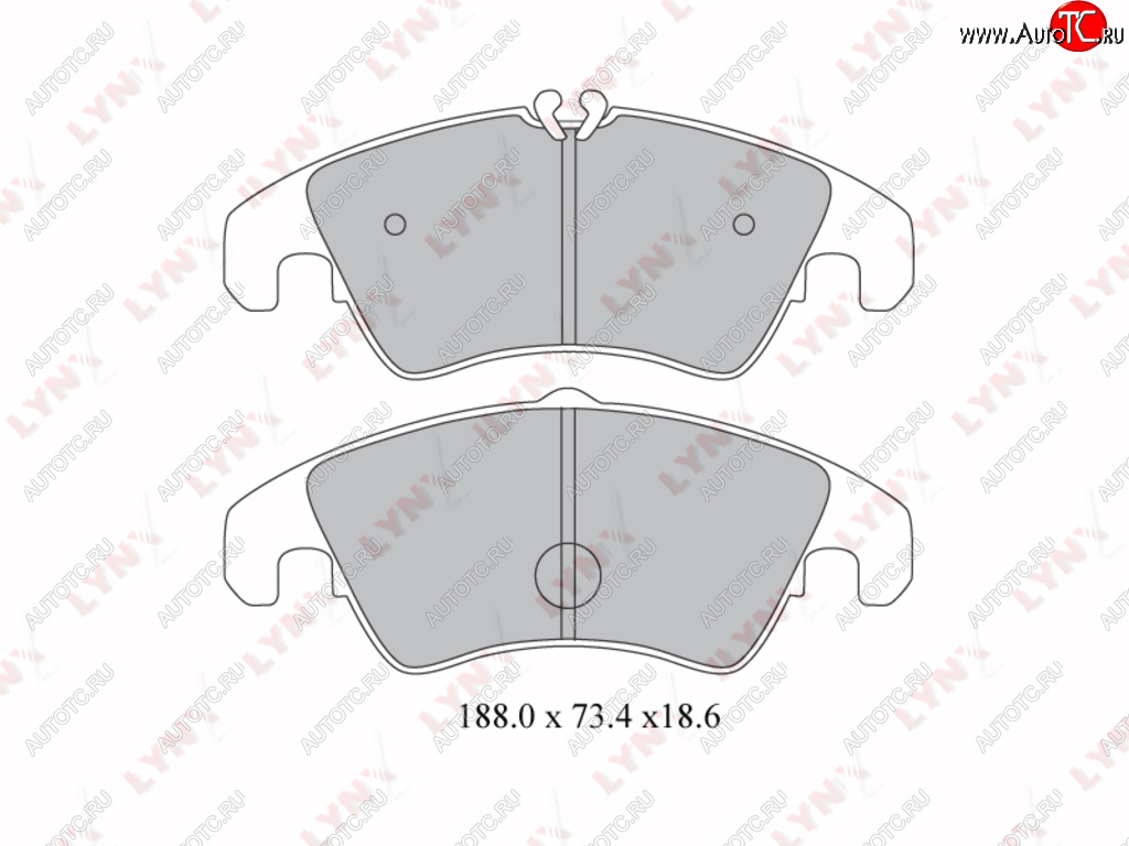 3 479 р. Колодки тормозные передние(4шт.) LYNX Audi A4 B6 седан (2000-2006)  с доставкой в г. Королёв