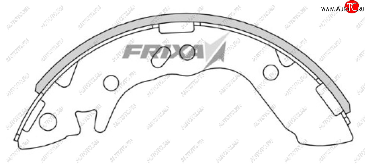 1 299 р. Колодки тормозные задние барабанные (4шт.) HANKOOK FRIXA Hyundai Accent седан ТагАЗ (2001-2012)  с доставкой в г. Королёв