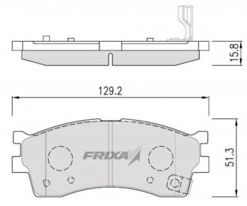 859 р. Колодки тормозные передние (4шт.) HANKOOK FRIXA KIA Rio 3 QB дорестайлингхэтчбек5дв. (2011-2015)  с доставкой в г. Королёв. Увеличить фотографию 3