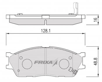 Колодки тормозные передние (4шт.) HANKOOK FRIXA KIA Carens UN (2006-2013)