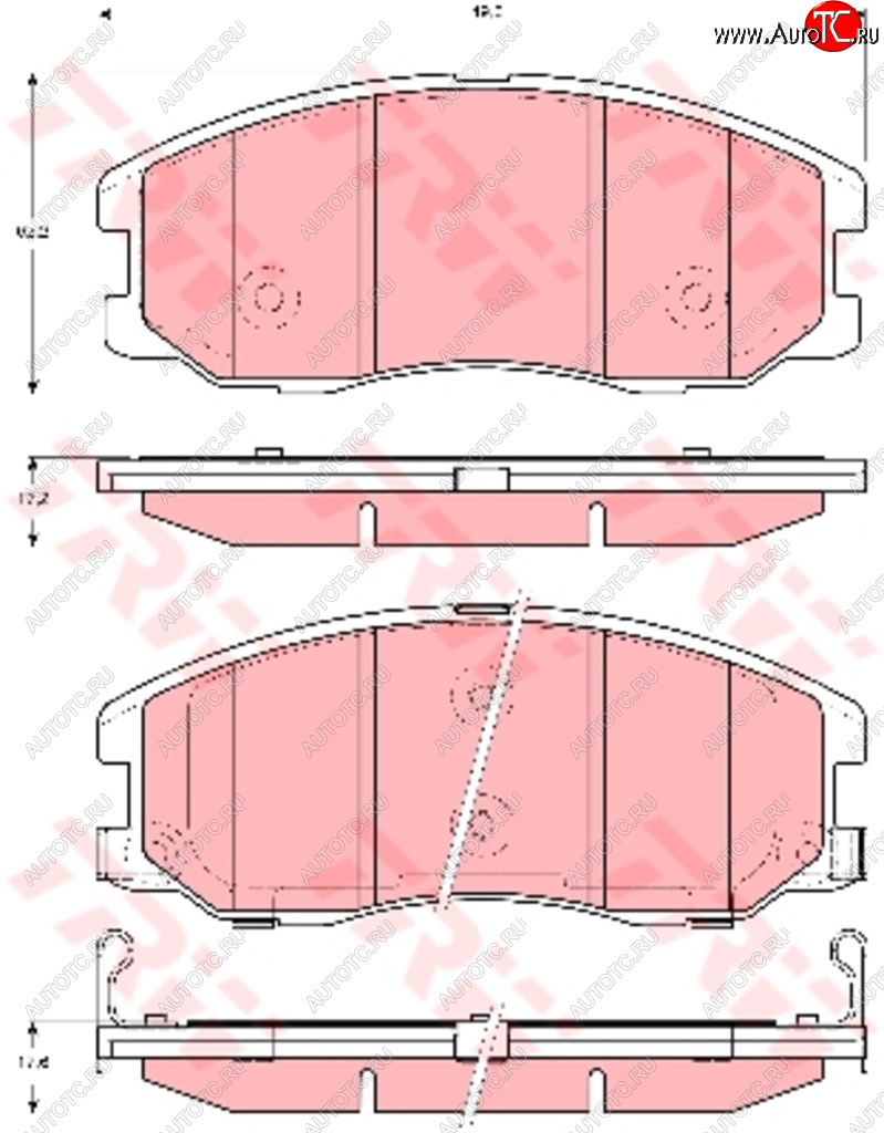 7 499 р. Колодки тормозные передние (4шт.) TRW Chevrolet Captiva  дорестайлинг (2006-2011)  с доставкой в г. Королёв