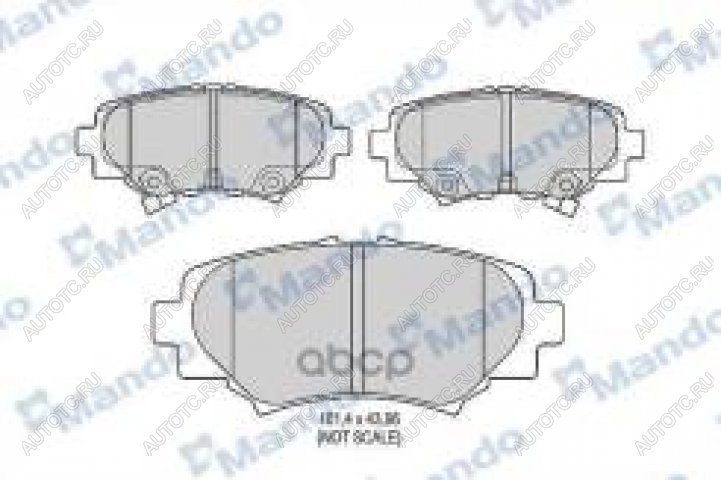 1 539 р. Колодки тормозные задние (4шт.) MANDO Mazda 3/Axela BP седан (2019-2024)  с доставкой в г. Королёв