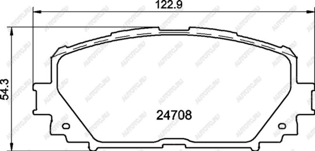 1 339 р. Колодки тормозные передние (4шт.) MINTEX Toyota Yaris XP90 дорестайлинг, хэтчбэк 5 дв. (2005-2008)  с доставкой в г. Королёв