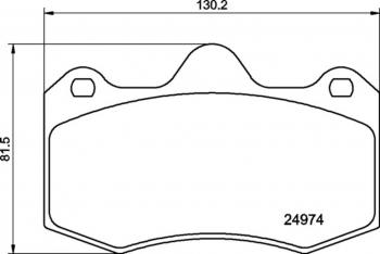 Колодки тормозные передние (4шт.) MINTEX Seat Ibiza 6J хэтчбэк 5 дв. доресталийнг (2008-2012)