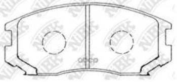 Колодки тормозные передние (4шт.) NIBK Mitsubishi Lancer 10 седан дорестайлинг (2007-2010)