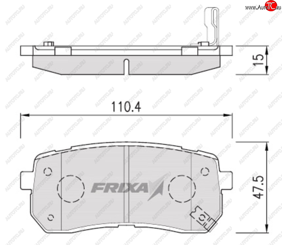 3 999 р. Колодки тормозные задние (4шт.) HANKOOK FRIXA KIA Carnival VQ минивэн рестайлинг (2010-2014)  с доставкой в г. Королёв