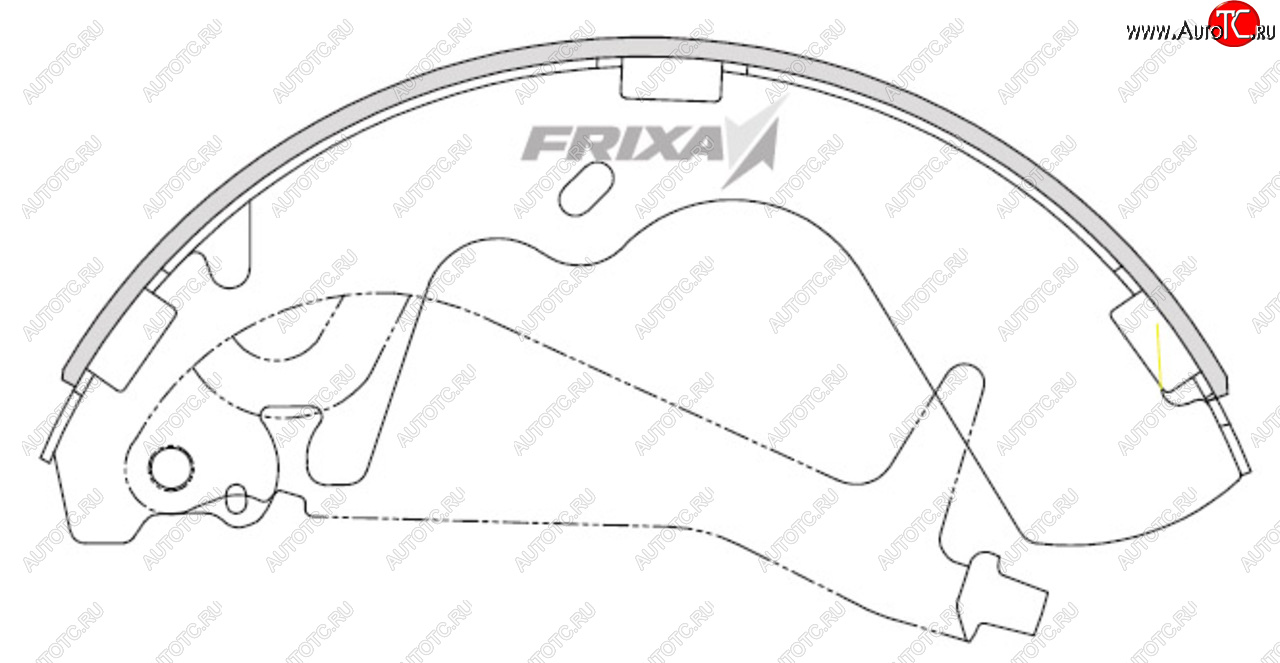 1 679 р. Колодки тормозные передние барабанные (4шт.) HANKOOK FRIXA  Hyundai Starex/H1  A1 (1997-2007) дорестайлинг, рестайлинг  с доставкой в г. Королёв