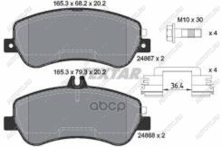 5 549 р. Колодки тормозные передние (4шт.) TEXTAR Mercedes-Benz GLK class X204 дорестайлинг (2008-2012)  с доставкой в г. Королёв