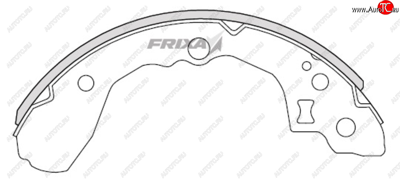 859 р. Колодки тормозные задние барабанные (4шт.) HANKOOK FRIXA KIA Rio 3 QB дорестайлингхэтчбек5дв. (2011-2015)  с доставкой в г. Королёв