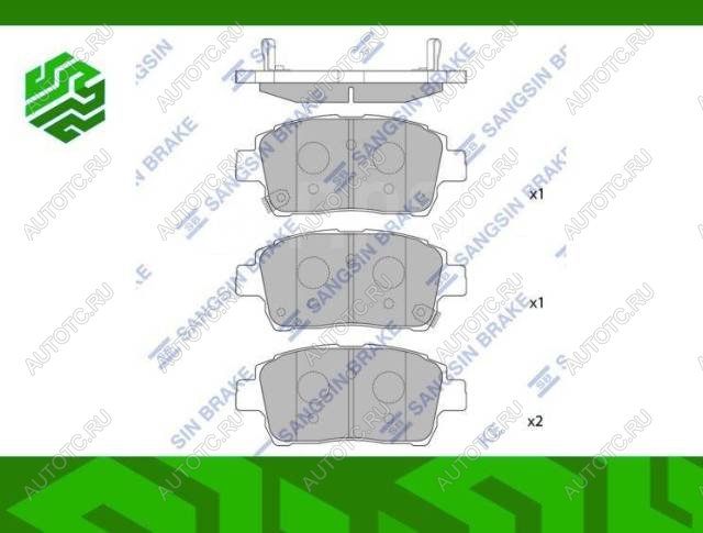 1 399 р. Колодки тормозные передние (4шт.) SANGSIN  Toyota Celica  T230 (1999-2006)  с доставкой в г. Королёв
