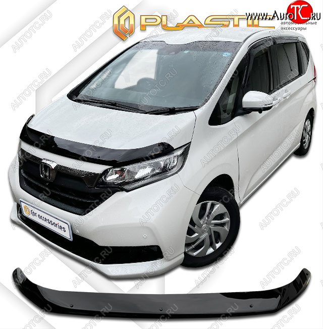 2 099 р. Дефлектор капота (рынок Японии) CA-Plastic  Honda Freed  GB7,GB8,GB5,GB6 (2019-2024) минивэн рестайлинг (Classic черный)  с доставкой в г. Королёв