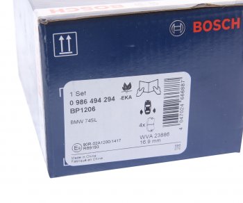 3 379 р. Колодки тормозные задние (4шт.) BOSCH BMW X5 E70 дорестайлинг (2006-2010)  с доставкой в г. Королёв. Увеличить фотографию 4