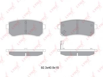 1 159 р. Колодки тормозные задние (4шт.) LYNX Hyundai I30 3 PD универсал (2017-2020)  с доставкой в г. Королёв. Увеличить фотографию 2