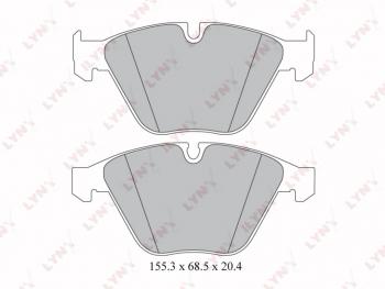 2 299 р. Колодки тормозные передние(4шт.) LYNX  BMW 5 серия ( E60,  E61) - 7 серия  E65,E66, E67, E68  с доставкой в г. Королёв. Увеличить фотографию 2