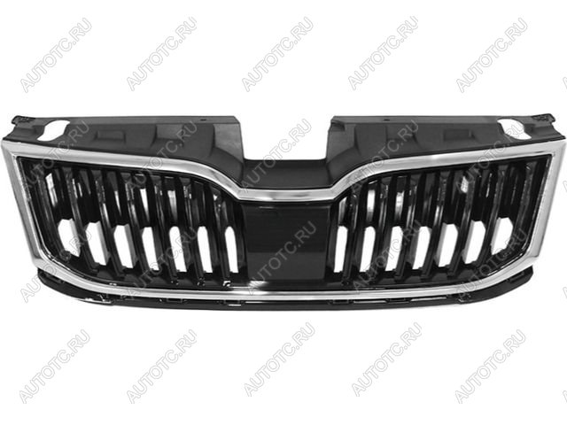 5 499 р. Решетка радиатора (пр-во Китай) BODYPARTS  Skoda Octavia  A7 (2016-2020) рестайлинг лифтбэк, рестайлинг универсал (молдинг хром)  с доставкой в г. Королёв