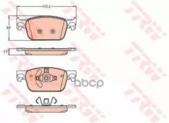 Колодки тормозные передние (4шт.) TRW  A4  B9, A5  F5, Q5  FY