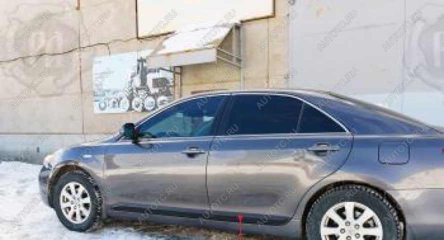 1 569 р. Молдинг двери передний левый Русская Артель  Toyota Camry  XV40 (2006-2008) дорестайлинг (глянец под покраску)  с доставкой в г. Королёв