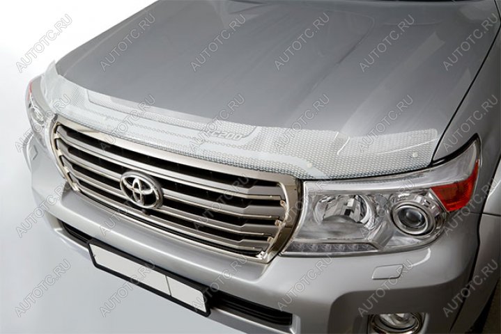 2 199 р. Дефлектор капота CA-Plastic  Lexus GX460  J150 (2009-2013) дорестайлинг (серия Art белая )  с доставкой в г. Королёв