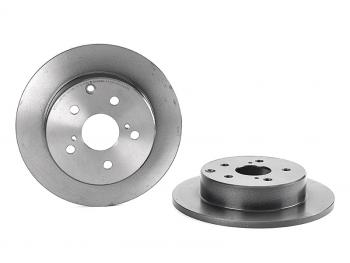 Диск тормозной задний Ø281 BREMBO Lexus (Лексус) HS250h (Аш)  F10 (2009-2013), Toyota (Тойота) Harrier (Хариер)  XU60 (2013-2020),  RAV4 (рав) ( XA30,  XA40) (2003-2019)