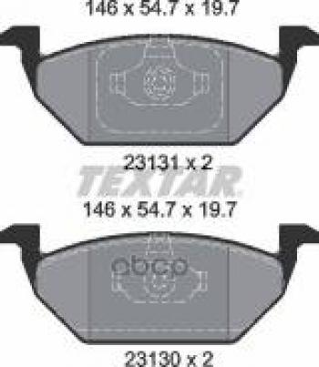 Колодки тормозные передние (4шт.) TEXTAR Audi A3 (8L1 хэтчбэк 3 дв.,  8LA хэтчбэк 5 дв.,  8P1 хэтчбэк 3 дв.,  8PA хэтчбэк 5 дв.,  8VS седан,  8VA хэтчбэк 5 дв.,  8V1,  8Y хэтчбэк 5 дв.,  8Y седан), Skoda Octavia (A5,  A7,  A8), Volkswagen Golf (4)