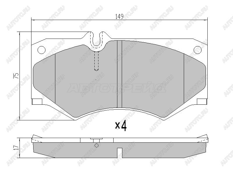 4 599 р. Колодки тормозные перед BREMBO  Mercedes-Benz G class ( W460,  W463) (1979-2002) 3 дв, 5 дв, 5 дв. дорестайлинг, 5 дв. 1-ый рестайлинг, 5 дв. 2-ой рестайлинг  с доставкой в г. Королёв