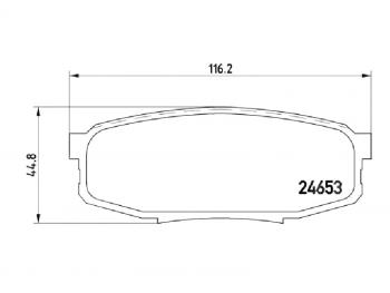 4 499 р. Колодки тормозные задние BAIKOR  Lexus LX570  J200 (2007-2022), Toyota Land Cruiser  200 (2007-2021), Toyota Sequoia ( XK80) (2007-2025), Toyota Tundra  XK50 (2007-2025)  с доставкой в г. Королёв. Увеличить фотографию 1