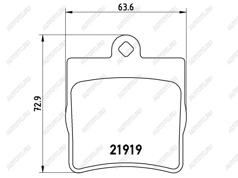 3 299 р. Колодки тормозные задние BAIKOR Mercedes-Benz C-Class W203 дорестайлинг седан (2000-2004)  с доставкой в г. Королёв