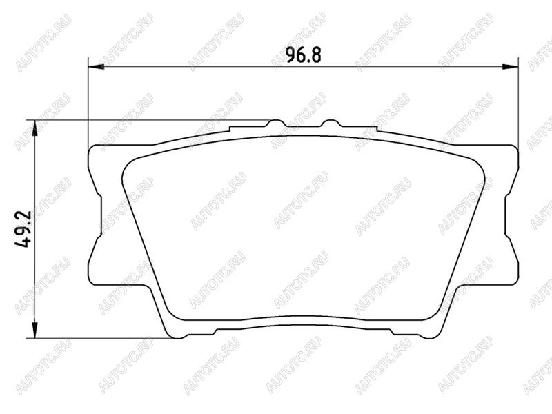 2 989 р. Колодки тормозные задние BAIKOR Toyota Camry XV50 дорестайлинг (2011-2014)  с доставкой в г. Королёв