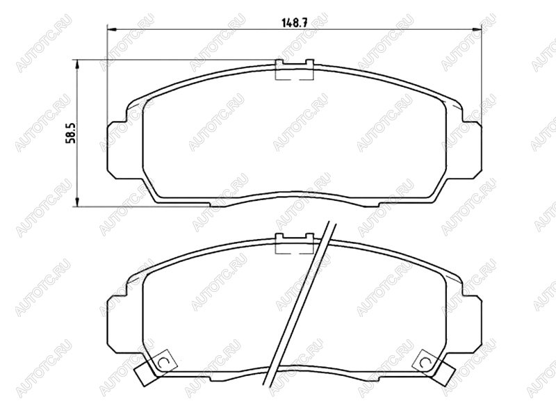 3 989 р. Колодки тормозные перед BREMBO  Honda Accord  8 CU (2008-2013) седан дорестайлинг, седан рестайлинг  с доставкой в г. Королёв