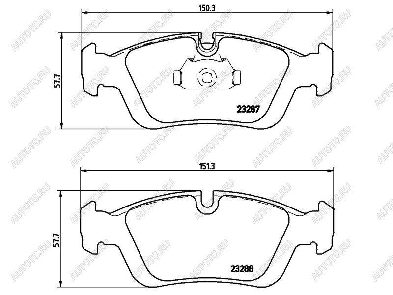 2 859 р. Колодки тормозные передние BREMBO BMW 3 серия E46 седан дорестайлинг (1998-2001)  с доставкой в г. Королёв