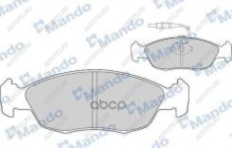 1 759 р. Колодки тормозные передние (4шт.) MANDO CITROEN Xsara N0 хэтчбэк 3 дв. дорестайлинг (1997-2000)  с доставкой в г. Королёв