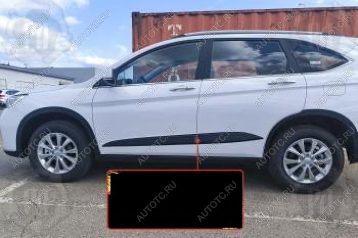 1 219 р. Молдинг двери передний левый Русская Артель  Haval M6 (2021-2025) (шагрень)  с доставкой в г. Королёв