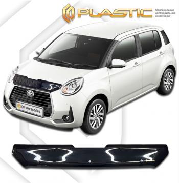 2 099 р. Дефлектор капота (рынок Японии) CA-Plastic Toyota Passo 3 дорестайлинг (2016-2018) (серия Classic черный)  с доставкой в г. Королёв. Увеличить фотографию 2