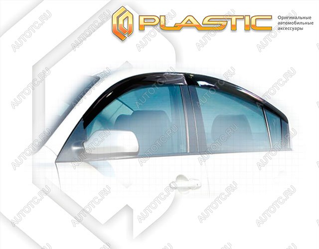 2 799 р. Ветровики дверей Classic полупрозрачный CA Plastic на Mazda 3 седан 2009-2013  с доставкой в г. Королёв