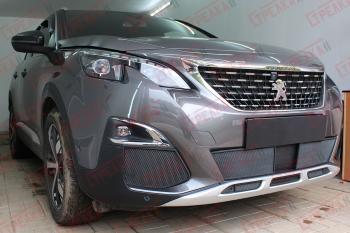 3 179 р. Защита радиатора (боковые) Стрелка11 Стандарт Peugeot 3008 2 (2016-2024) (черные)  с доставкой в г. Королёв. Увеличить фотографию 2