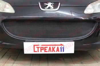 Защита радиатора (низ) Стрелка11 Стандарт Peugeot 407 универсал (2004-2011)