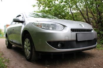 3 099 р. Защита радиатора (низ) Стрелка11 Стандарт Renault Fluence дорестайлинг (2010-2012) (черная)  с доставкой в г. Королёв. Увеличить фотографию 2