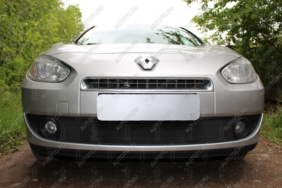 3 099 р. Защита радиатора (низ) Стрелка11 Стандарт Renault Fluence дорестайлинг (2010-2012) (черная)  с доставкой в г. Королёв