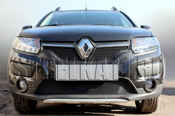  Защита радиатора Стрелка11 Стандарт Renault Logan 2 дорестайлинг (2014-2018) ()