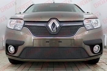 3 179 р. Защита радиатора (низ) Стандарт Renault Sandero (B8) рестайлинг (2018-2024) (черная)  с доставкой в г. Королёв. Увеличить фотографию 2