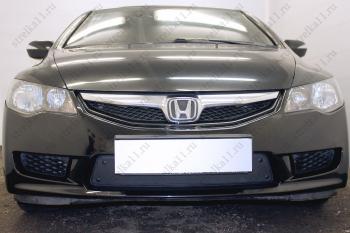 Зимняя заглушка решетки радиатора Стрелка11 Honda Civic FN купе рестайлинг (2008-2012) ()