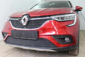 7 299 р.  Защита радиатора (верх, 2 части) Стрелка11 PREMIUM  Renault Arkana (2019-2024) (черная)  с доставкой в г. Королёв. Увеличить фотографию 3