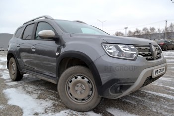 6 949 р. Защитные накладки на арки Petroil Tuning Renault Duster HM (2020-2024) (Текстурная поверхность (шагрень))  с доставкой в г. Королёв. Увеличить фотографию 2