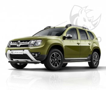 19 999 р. Пороги труба d63 ч. сталь SLITKOFF (v3) Renault Duster HS рестайлинг (2015-2021)  с доставкой в г. Королёв. Увеличить фотографию 1