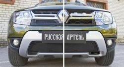 1 139 р. Защитная сетка решетки радиатора РА Renault Duster HS рестайлинг (2015-2021)  с доставкой в г. Королёв. Увеличить фотографию 4