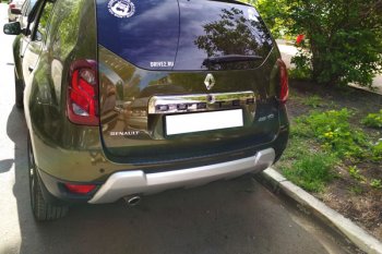 899 р. Защитная накладка заднего бампера Тюн-Авто Renault Duster HS рестайлинг (2015-2021)  с доставкой в г. Королёв. Увеличить фотографию 2