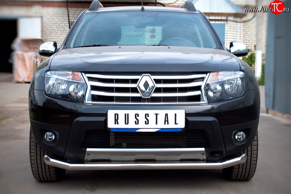 15 999 р. Одинарная защита переднего бампера диаметром 63 мм (4x4) SLITKOFF  Renault Duster  HS (2010-2015) дорестайлинг  с доставкой в г. Королёв