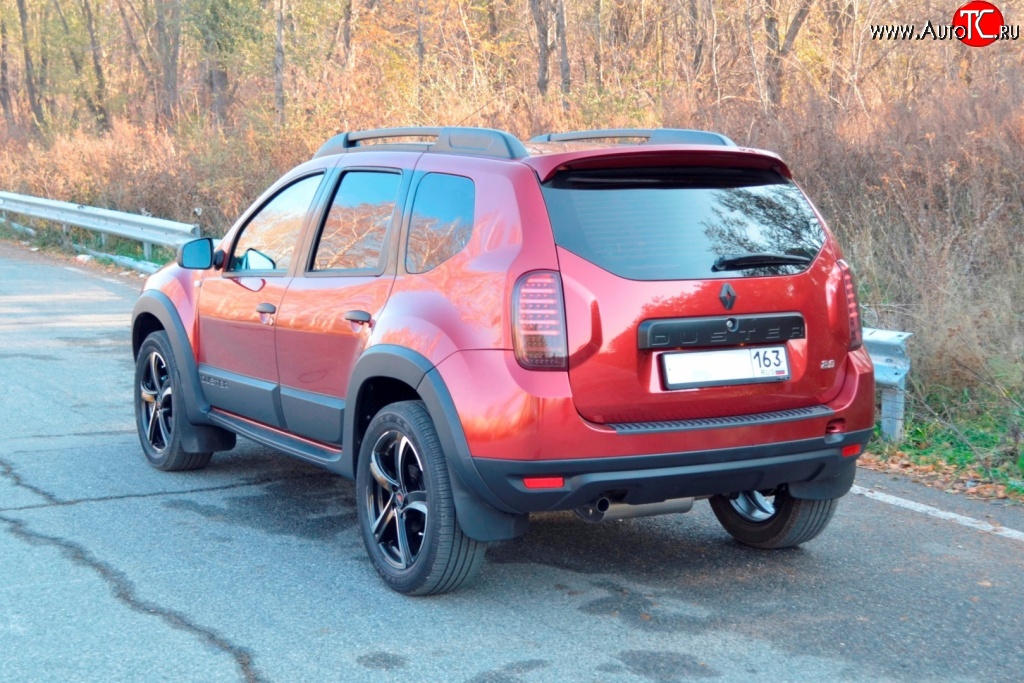 1 249 р. Накладка защитная на верх заднего бампера Kart RS DL Renault Duster HS дорестайлинг (2010-2015)  с доставкой в г. Королёв